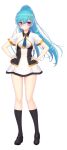  1girl black_socks blue_hair blue_necktie blush closed_mouth dress full_body fuyunagi_tsubasa game_asset gold_trim hair_ornament hairclip hands_on_own_hips high_ponytail kneehighs large_variant_set light_smile loafers long_hair looking_at_viewer necktie non-web_source official_art pink_eyes ponytail saitou_natsuki school_uniform self-datamine shinsou_kenki_arch_saver shoes short_dress short_sleeves simple_background smile socks solo standing tachi-e transparent_background variant_set white_dress 