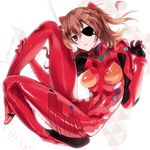  bad_id bad_pixiv_id bangs bodysuit bracer breasts brown_hair duct_tape english eyepatch fetal_position full_body gloves hair_ornament hand_on_leg highres logo long_hair long_legs looking_at_viewer medium_breasts neon_genesis_evangelion nerv number parted_lips plantar_flexion plugsuit purple_eyes rebuild_of_evangelion shengkong_(prank) shikinami_asuka_langley solo souryuu_asuka_langley turtleneck two_side_up 