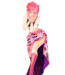  bad_id bad_pixiv_id boots chiyo_(chidori) green_eyes jojo_no_kimyou_na_bouken midriff pink_hair short_hair solo trish_una vento_aureo 