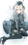  blonde_hair blue_eyes breasts gloves hat kantai_collection long_hair sino_(sionori) small_breasts u-511_(kantai_collection) uniform 