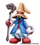  1boy black_mage_(final_fantasy) final_fantasy full_body gloves glowing glowing_eyes hat holding lowres male_focus nagisa_kirin pants red_gloves simple_background solo staff standing striped_clothes striped_pants watermark web_address white_background yellow_eyes 