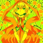  bad_id bad_twitter_id blonde_hair bow doll_joints dress flower green_eyes hair_bow hair_ribbon lily_of_the_valley medicine_melancholy ribbon short_hair skirt skura01 solo touhou 