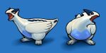  absurdres blue_background commentary english_commentary highres lugia multiple_views no_humans open_mouth planeyboys pokemon pokemon_(creature) simple_background 