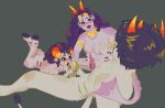 2025 2_horns 2_penises 4_horns alien alien_humanoid aradia_megido astrological_symbol bent_legs black_body black_eyes black_fur black_hair black_hooves black_nails blush bovid_horn breasts caprine_horn cheek_piercing colored_nails crotch_tentacles curled_horn digital_drawing_(artwork) digital_media_(artwork) diphallism ear_fins ear_piercing face_blush facial_piercing feferi_peixes fellatio female female_penetrated fin fur genitals gills goat_tail gold_(metal) gold_crown gold_jewelry green_background grey_body grey_fur grey_skin group group_sex grub_scars gynomorph gynomorph/female gynomorph/male hair hand_on_breast hand_under_chin handjob hi_res homestuck hooves horizontal_diphallism horn horned_humanoid humanoid humanoid_on_humanoid intersex intersex/female intersex/male jewelry jewelry_only knee_blush lip_piercing long_hair lying male male/female male_penetrating male_penetrating_female ms_paint_adventures multi_genitalia multi_horn multi_penis multicolored_horn nails neck_gills nipples not_furry nude on_back on_front oral orange_horn penetration penile penis penis_fin penis_in_mouth piercing pink_blush pink_crotch_tentacles pink_nipples pink_penis pisces_(symbol) ram_horn red_blush red_nipples sex shallow_penetration short_hair shoulder_blush simple_background sitting sollux_captor spread_legs spreading symbol tentacles threesome transientcuriosity trio troll_(homestuck) two_tone_horn western_zodiac western_zodiac_symbol yellow_blush yellow_crotch_tentacles yellow_horn yellow_penis yellow_sclera