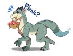 absurd_res basket claws container dialogue drag'n_wash dragon english_text fangs feral gator_dragon_games green_body green_scales hi_res horn male miakameron mythological_creature mythological_scalie mythology paws picnic_basket ryan_(drag'n_wash) scales scalie simple_background solo tail teeth text