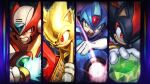 absurd_res anthro black_body capcom chaos_emerald chest_tuft clenched_teeth countershading crossover eulipotyphlan fur gem green_eyes group hedgehog hi_res kornart3 light_body light_skin machine mammal mega_buster mega_man_(series) mega_man_x_(character) mega_man_x_(series) melee_weapon multicolored_body open_mouth pupils red_body red_eyes red_tongue robot sega shadow_the_hedgehog sonic_the_hedgehog sonic_the_hedgehog_(series) super_sonic sword tan_body tan_countershading tan_inner_ear tan_skin teeth teeth_showing tongue tuft two_tone_body weapon white_body white_fur yellow_body yellow_ears zero_(mega_man)