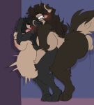 anthro balls between_breasts big_balls big_breasts big_butt bodily_fluids breasts brown_body brown_fur butt canid canine canis cum cum_in_vagina cum_inflation cum_inside domestic_dog duo dya(fagkitty) female fluffy fluffy_hair fluffy_tail fur genital_fluids genitals grunting hair hair_over_eyes hi_res huge_breasts huge_butt incest_(lore) inflation intersex intersex/female mammal messy_hair mya(chubdoggy) orgasm_face pinned pinned_to_wall sibling_(lore) side_view sister_(lore) sisters_(lore) size_difference tail tan_body tan_fur thick_thighs tongue tongue_out unknown_artist