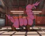 animal_genitalia animal_penis arthropod bodily_fluids dirty drag'n_wash equine_genitalia equine_penis erection feral flowerbud generation_5_pokemon genital_fluids genitals hi_res leaking_precum male mud nintendo penis pokemon pokemon_(species) precum scolipede solo standing tally tally_marks waiting warehouse