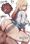  1boy 1girl ? ?? absurdres ass blue_necktie blue_skirt breasts cum cum_in_pussy english_text fertilization geulimykun hand_on_own_knee heart hetero highres huge_ass huge_penis impregnation kitagawa_marin large_breasts long_hair looking_back multicolored_hair muscular muscular_male necktie ovum ovum_with_heart penis pink_hair pubic_hair raised_eyebrows red_eyes reverse_cowgirl_position rough_sex school_uniform see-through_clothes see-through_shirt sex shirt simple_background skirt slap_mark sono_bisque_doll_wa_koi_wo_suru sound_effects spanked straddling stray_pubic_hair sweat thighs two-tone_hair vaginal variant_set wet wet_clothes white_background white_shirt 
