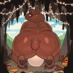 2d_animation alternate_version_at_source ambiguous_gender anal_fluids animated animated_gif anon anthro anus bag_of_chips bear beverage_can big_anus big_butt black_nose bodily_fluids breasts brown_body brown_fur butt butt_jiggle butt_slam cave chip_bag clitoris clothing day death_by_snu_snu discarded_clothing duo facesitting feet female female/ambiguous frame_by_frame fur genital_fluids genitals hi_res huge_butt iamapoliceman jiggling looking_back loop mammal musk nude overweight overweight_anthro overweight_female panties pawpads rear_view scut_tail short_playtime short_tail sitting sitting_on_another sweat sweaty_butt sweaty_face tail underwear vaginal_fluids vulva