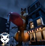 absurd_res anthro balls beverage big_balls big_penis canid canine canis coffee dorg dorgthewarg genitals hi_res huge_balls huge_penis hyper hyper_balls hyper_genitalia hyper_penis macro macro_anthro male mammal penis solo wolf