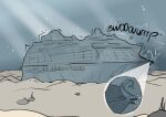 aquatic black_swallower burping close-up feral fish flufferrye_(artist) happy happy_pred imprint mass_vore multiple_prey object_vore sand sea sea_background ship size_difference story story_in_description vehicle vore water watercraft