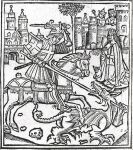 1515 16th_century alexander_barclay ancient_art armor black_and_white bone castle christianity claws clothing crown dragon dress english_description equid equine female feral gothic_architecture group headgear helmet hi_res holding_lance holding_melee_weapon holding_object holding_sword holding_weapon hooves horse horseback_riding human looking_at_another male mammal medieval melee_weapon monochrome mythological_creature mythological_scalie mythology outside plant religion saint_george scalie skull stab sword traditional_media_(artwork) tree weapon woodcut_(artwork)
