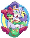 2026 absurd_res ahegao anthro anthro_on_anthro anthro_penetrated anthro_penetrating anthro_penetrating_anthro areola blaze_the_cat blue_eyes bottomless breasts clothed clothing domestic_cat duo felid feline felis female footwear fur genitals green_body hi_res high_heels hypnosis looking_pleasured mammal mind_control mostly_nude nipples nude open_mouth penetration purple_body purple_fur reptile scalie sega senshion sex shantae shantae_(series) shoes simple_background snake sonic_the_hedgehog_(series) tail tail_fetish tail_in_vagina tail_insertion tail_play tongue tongue_out tuki_(shantae) vaginal vaginal_penetration vulva wayforward yellow_body