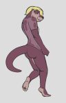 anthro blonde_hair breasts butt clothing female fur hair hi_res hutch_(oystr) intersex lightened_soles looking_back mammal maroon_fur multicolored_body multicolored_fur mustelid otter oystr pink_body pink_fur pulling_shirt_down shirt simple_background small_breasts smile solo t-shirt topwear trans_(lore) translucent translucent_clothing translucent_shirt translucent_t-shirt translucent_topwear two_tone_body two_tone_fur wet wet_clothing wet_shirt wet_t-shirt wet_topwear white_background