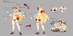  arrow_(symbol) ass back bikini black_choker blonde_hair blue_eyes butt_crack choker clenched_hand cookie copyright_notice disgaea disgaea_rpg food full_body grey_background griddle halterneck harada_takehito jewelry long_hair mayfair_(phantom_brave) necklace noodles official_art okonomiyaki_spatula open_mouth red_bikini red_shoes see-through_hair shirt shoes short_sleeves simple_background standing swimsuit text_focus thigh_strap tied_shirt translation_request visor_cap wet wet_clothes wet_shirt white_shirt wristband yakisoba 