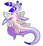  ambiguous_gender cute goodra looking_at_viewer nintendo nudibranch pink_eyes pok&eacute;mon solo syntheticimagination video_games 