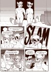 2019 abs angry annoyed anthro bangs basket big_breasts black_mask bottomless breasts butt casual_nudity clenched_teeth clothed clothing comic container cracked_wall daughter_(lore) dialogue digital_media_(artwork) door english_text eye_contact eyelashes fangs featureless_breasts featureless_crotch female group half-closed_eyes hand_holding head_tuft hi_res holding_arm ikoti_(itna) in_the_new_age jewelry kitikochata long_eyelashes looking_at_another male mammal markings mask mask_only monochrome mother_(lore) mother_and_child_(lore) mother_and_daughter_(lore) muscular muscular_anthro muscular_arms muscular_male narrowed_eyes neck_tuft necklace necklace_only night nude nude_anthro nude_female nude_male outside parent_(lore) parent_and_child_(lore) parent_and_daughter_(lore) pecs pots procyonid pushing raccoon rick_griffin rikitakawi ring_(marking) ringed_tail rope scared smile smiling_at_another stick striped_markings striped_tail stripes surprised tail tail_markings teeth text thick_thighs topless trio tuft violence wide_hipped_anthro wide_hipped_female