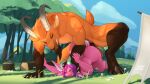 16:9 ambiguous_penetration angry anthro anthro_on_anthro anthro_penetrated anthro_penetrating anthro_penetrating_anthro ass_up balls barely_visible_balls barely_visible_genitalia barely_visible_penis big_butt bovid brown_body brown_fur butt caprine clenched_teeth detailed_background digital_drawing_(artwork) digital_media_(artwork) dominant dominant_anthro dominant_male dragon duo facial_hair female female_anthro female_penetrated from_behind_position frown fur genitals goat goatee grass hi_res hooves horn hybrid ibex kobold kripi landscape larger_anthro larger_dom larger_male lying male male/female male_anthro male_penetrating male_penetrating_female mammal mythological_creature mythological_scalie mythology nude nude_anthro nude_female nude_male on_front orange_body orange_fur outdoor_nudity outside outside_sex penetration penile penile_penetration penis pink_body pinned pinned_to_ground plant questionable_consent scalie scowl scut_tail sex shaded short_tail size_difference sky smaller_anthro smaller_female smaller_penetrated submissive submissive_anthro submissive_female tail teeth thick_thighs tree wide_hips widescreen