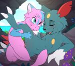 2025 2_claws 2_toes 4_fingers anthro anthro_on_anthro anthro_penetrated anthro_penetrating anthro_penetrating_anthro arm_markings biped black_nose blue_body blue_ear_tips blue_ears blue_eyes blue_fur blue_hair blue_markings blue_sky blue_tail blush breasts cave claws clitoris cloud condom day detailed_background digital_media_(artwork) digitigrade dipstick_ears duo ear_markings eyes_closed fan_character featureless_breasts feet female female_anthro female_penetrated finger_claws fingers forehead_gem fur fur_markings gem generation_1_pokemon generation_2_pokemon genitals gloves_(marking) grass grey_body grey_ears grey_fur hair heterochromia hi_res holding_leg interspecies leg_glider_position legendary_pokemon looking_at_another looking_at_partner looking_pleasured male male/female male_anthro male_penetrating male_penetrating_female markings meraence mew_(pokemon) mouth_closed multicolored_body multicolored_ears multicolored_fur multicolored_hair multicolored_tail nature nintendo nude nude_anthro nude_female nude_male on_rock open_mouth outside penetration penile penile_penetration penis penis_in_vagina pink_body pink_clitoris pink_ears pink_eyes pink_fur pink_hair pink_nose pink_tail pink_tongue pink_vulva plant pokemon pokemon_(species) raised_leg red_tail rock rue_(20shadowflame17) safe_sex sea seaside semi-anthro sex sexual_barrier_device sideways sky small_breasts smile smiling_at_another smiling_at_partner sneasel snout tail teeth toe_claws toes tongue two_tone_ears two_tone_hair two_tone_tail vaginal vaginal_penetration vulva water wearing_condom white_body white_claws white_fur white_inner_ear white_markings yellow_gem
