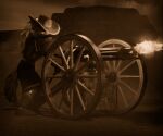 2026 3d_(artwork) 6:5 ammo_belt animatronic anonamine anthro blender_(artwork) canid canine canis clothing cowboy_hat cowboy_outfit deadeye_roxanne digital_media_(artwork) female five_nights_at_freddy's five_nights_at_freddy's:_security_breach gatling_gun gun hat headgear headwear hi_res kerchief machine machine_gun mammal muzzle_flash ranged_weapon robot robot_anthro roxanne_wolf scottgames shooting_gun solo steel_wool_studios weapon wolf