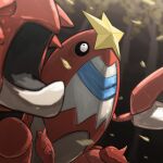 1:1 2026 absurd_res ambiguous_feral ambiguous_gender aquatic arthropod black_eyes blue_body blue_exoskeleton crawdaunt crustacean day exoskeleton feral generation_3_pokemon grey_body grey_exoskeleton hi_res light lighting multicolored_body multicolored_exoskeleton nintendo outside pincers plant pokemon pokemon_(species) red_body red_exoskeleton shaded solo spicyichizo standing tree