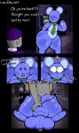 absurd_res accessory ambiguous_penetration animate_inanimate anthro big_butt black_eyes black_nose blue_body blue_fur bodily_fluids butt clothing colored comic constricted_pupils cum dialogue duo english_text fur genital_fluids genitals grey_body grey_skin hat headgear headwear hi_res human jerri_(gremlingrounded) lewdewott living_plushie lovedoll lovedoll_toy_factory male male/male mammal mostly_nude motion_lines mouse_ears mouse_tail murid murine necktie necktie_only nightguard office penetration penis plushie pupils rodent segmented_arms segmented_legs small_pupils sound_effects text thick_thighs uniform uniformed_male whiskers