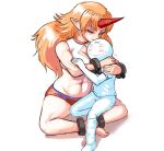 1_horn absurd_res anon asian_mythology blush breasts cleavage clothed clothing colored_nails demon duo east_asian_mythology female female_humanoid fingernails hi_res horn horned_humanoid hug hugging_another human humanoid humanoid_pointy_ears japanese_mythology larger_female larger_humanoid male male/female male_human mammal mythology nails navel not_furry on_lap oni pointy_ears profitwalrus red_eyes red_fingernails red_horn red_nails simple_background sitting size_difference smaller_human smaller_male smile touhou white_background yokai yuugi_hoshiguma