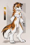 2026 4_toes absurd_res anthro arm_tuft artist_name black_claws black_markings black_nose black_pawpads brown_body brown_fur brown_hair canid canine canis cheek_tuft chest_tuft claws color_swatch dated digital_drawing_(artwork) digital_media_(artwork) digitigrade domestic_dog elbow_tuft facial_tuft feet fingers floppy_ears fluffy fur hair head_tuft herding_dog hi_res kitakettu_(artist) leg_tuft male male_anthro mammal markings model_sheet mouth_closed multicolored_body multicolored_fur multicolored_tail nude nude_anthro pastoral_dog pawpads paws sheepdog shoulder_tuft simple_background solo standing tail text toe_claws toes tuft white_body white_fur yellow_eyes
