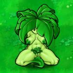 1:1 2d_animation animated animated_gif areola big_breasts breasts electronic_arts elemental_creature elemental_humanoid female flora_fauna genitals green_areola hair hairy_vulva huge_breasts humanoid leaf leaf_hair long_hair loop low_res nipples one_eye_obstructed plant plant_hair plant_humanoid plantie plants_vs._zombies popcap_games pseudo_hair puffy_nipples short_playtime sitting sitting_on_grass spread_legs spreading umbrella_leaf_(pvz) vulva waneczka228