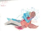 absurd_res adopted_(lore) adoptive_sibling_(lore) alexworld_art amorous anthro avian begging bird blood blood_on_clothing blood_on_floor blood_on_hand bodily_fluids canid canine canis clothing coby_(amorous) cockatiel cockatoo crying death domestic_dog duo english_text fan_character gore herding_dog hi_res hug male malinois_dog mammal parrot pastoral_dog repeated_text self-harm sheepdog sorrow suicide tears text