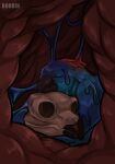 ambiugous_pred anthro avian bird blue_body blue_feathers bone digestion eyes_closed feathered_crest feathers feral feral_prey head_crest hi_res internal ka'lam'holn'qui'ke male male_prey melty_digestion organs owl parrot red_body red_feathers roobin skull stomach tail tail_feathers unseen_pred vore 