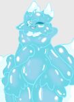 blue_body elemental_creature female hi_res humanoid solo translucent water water_creature