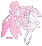  2013 boots bow crossover dated dress drill_hair eyepatch frillish frills gen_5_pokemon hair_bow harime_nui kill_la_kill long_hair pinky_out pokemon pokemon_(creature) sabamiso_(waruagaki) smile twin_drills twintails umbrella wrist_cuffs 