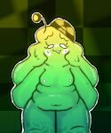 1_antenna 5:6 absolutetart animal_humanoid anthro belly bucket_hat clothing female gastropod gastropod_humanoid goo_creature goo_hair hat hat_only headgear headgear_only headwear headwear_only hi_res humanoid markings mollusk mollusk_humanoid mostly_nude navel nipples pseudo_hair radioactive radioactive_waste slightly_chubby slime slug_humanoid solo spots spotted_body white_eyes white_nipples