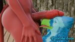 16:9 3d_(artwork) 4k absurd_res anthro avian ball_lick balls beak big_penis bird blue_body body_worship demon digital_media_(artwork) duo erection feathers fur genital_worship genitals glans glistening glistening_genitalia glistening_glans glistening_penis gynomorph gynomorph/male hair hellaverse helluva_boss hi_res humanoid imp intersex intersex/male licking male mammal nude open_mouth oral penile penis penis_on_face penis_worship red_body red_skin ryan_(ryantheavian) ryantheavian sallie_may_(helluva_boss) sex tail tongue tongue_out trans_(lore) trans_woman_(lore) widescreen