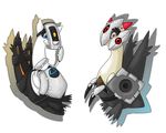  alternate_color blue_eyes cosplay cute dragon duo fan_character female glados latias looking_at_viewer machine mechanical nintendo pok&eacute;mon portal portal_(series) rawchomp red_eyes robot smile turret valve video_games weighted_companion_cube yellow_eyes 