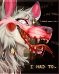  anthro blood canine five_nights_at_freddy&#039;s_2 fox male mammal mangle_(fnaf) open_mouth silverpocky teeth tongue 