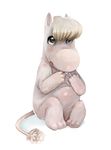  2013 anthro blonde_hair blush brown_eyes female hair imalou moomin nude open_mouth plain_background ribbons solo the_moomins the_snork_maiden white_background white_body 