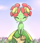  24651 bellossom blush cum disembodied_hand duo eyes_closed female fingering flora_fauna flower human interspecies mammal nectar nintendo open_mouth outside plant pok&eacute;mon pok&eacute;philia solo_focus sweat tears video_games 