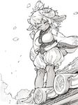  &lt;3 anthro big_breasts black_and_white breasts caprine clothing eyes_closed female flower goat hair hair_ornament happy horn kikurage komono leaves long_hair mammal monochrome plant roof sheep shorts sketch temple 