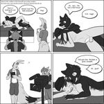  anal anthro camera campy_(furthia_high) canine comic gay immelmann immelmann_(character) joel_calley lagomorph male mammal merging penis quetzadrake_(character) rabbit text wolf 