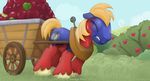  big_macintosh_(mlp) dhey earth_pony equine friendship_is_magic horse male mammal my_little_pony pony smudge_proof solo sweat transformation wallpaper 