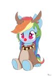  2014 alasou alpha_channel anthro anthrofied blue_fur chibi clothing costume cute equine female friendship_is_magic fur hair mammal multicolored_hair my_little_pony pegasus pink_eyes plain_background rainbow_dash_(mlp) rainbow_hair solo transparent_background wings 