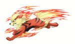  ambiguous_gender angry arcanine canine feral fire mammal nintendo plain_background pok&eacute;mon solo teeth video_games yassui 