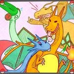  &lt;3 ambiguous_gender charizard dragon dragonite flygon heyitshappydoodles nintendo pok&eacute;mon salamence scalie video_games 