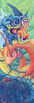  ambiguous_gender bubble feral gyarados milotic nintendo noktowl pink_eyes pok&eacute;mon red_eyes underwater video_games water 