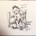  2014 applejack_(mlp) cute drunk earth_pony english_text equine female friendship_is_magic horse mammal my_little_pony pony solo text tsitra360 