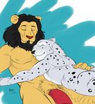  anthro bluedude duo feline gay leopard lion male mammal negger 
