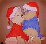  alvin_and_the_chipmunks alvin_seville balls bottomless brothers chipmunk christmas clothed clothing crazedg cub cum cum_on_hand cum_on_penis duo eyewear gay glans glasses half-dressed handjob hat holidays incest male mammal penis rodent santa_hat sibling simon_seville uncut young 